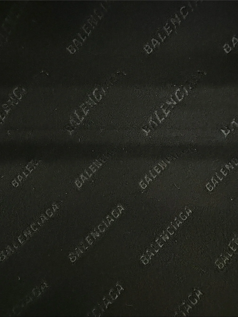 Balenciaga Black Embossed Leather Sunglasses Case